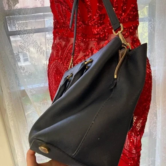 Michael Kors Blue shoulder handbag with many compartments - Picture 8 of 8